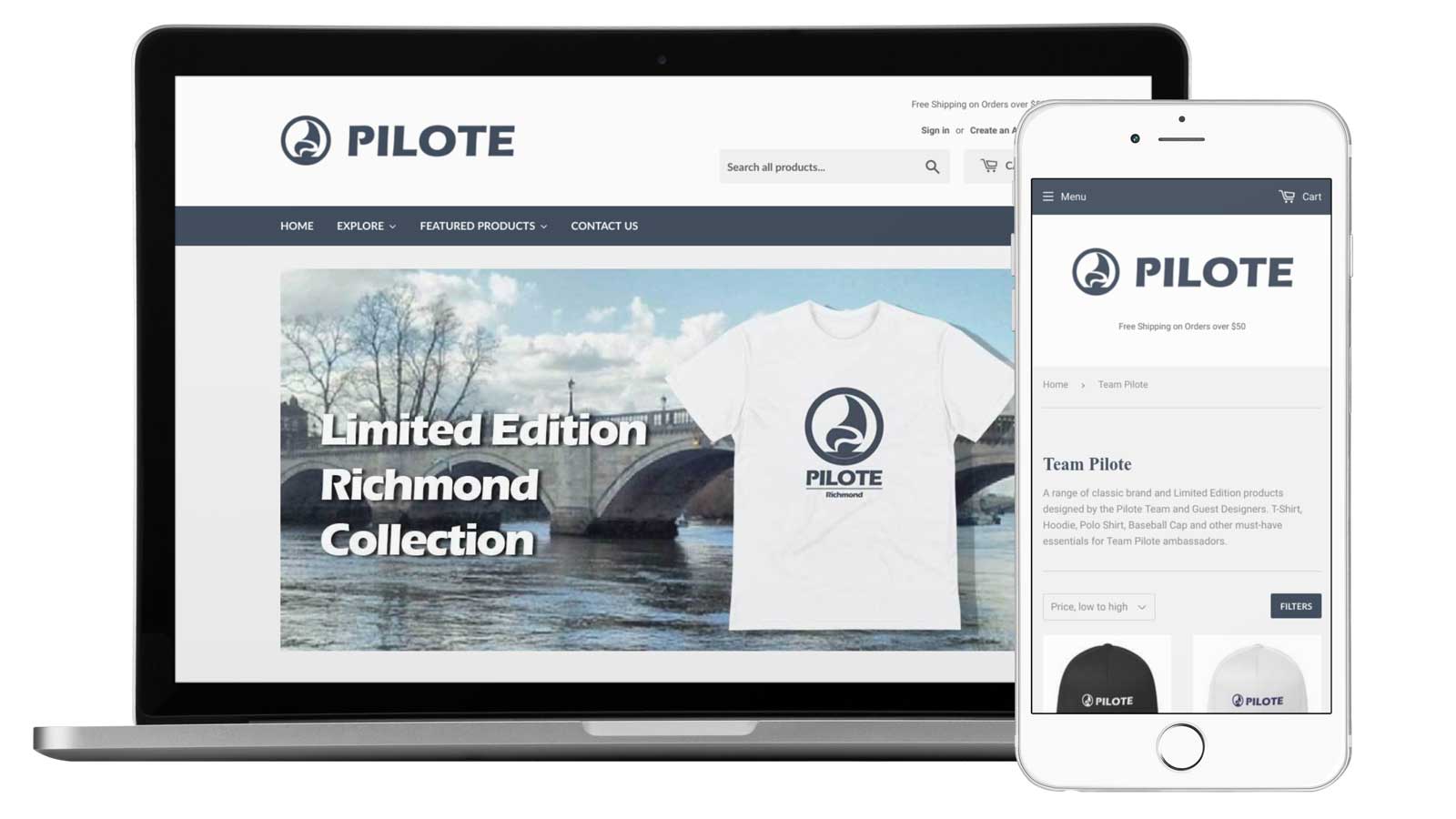 Pilote Shop opens - Tshirts etc