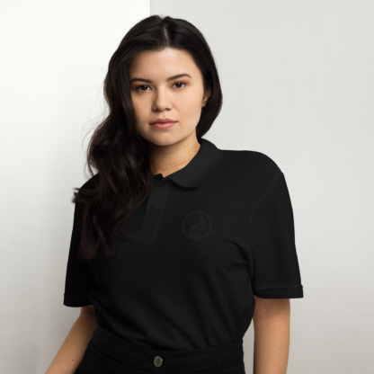 Black Logo Only Polo Shirt - Image 2