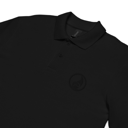 Black Logo Only Polo Shirt - Image 3
