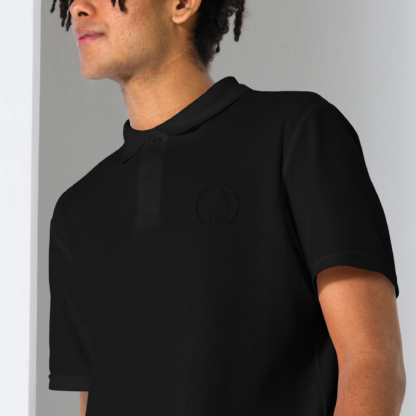 Black Logo Only Polo Shirt - Image 5