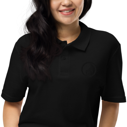Black Logo Only Polo Shirt - Image 4
